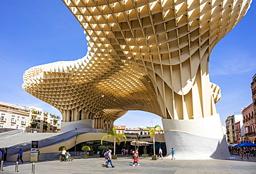 Seville Metropol Parasol (Sevilla Mushrooms) (Las Setas De Sevilla), Plaza de la Encarnacion, Seville, Andalusia, Spain, Europe