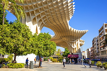 Seville Metropol Parasol (Sevilla Mushrooms) (Las Setas De Sevilla), Plaza de la Encarnacion, Seville, Spain, Andalusia, Spain, Europe