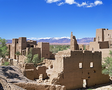 Kasbah, Dades Valley, and the Atlas Mountains, Morocco, North Africa, Africa