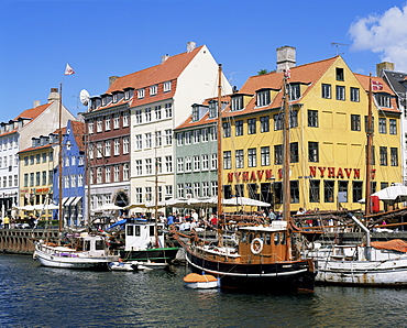 Nyhavn canal, Copenhagen, Denmark, Scandinavia, Europe