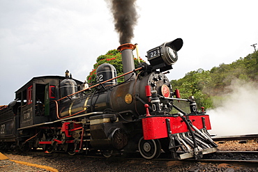 Part of the Estrada de Ferro Oeste de Minas (West Minas Railway), created in 1878, the 13km line from Tiradentes to Sao Joao Del Rei is the oldest working line in Brazil, Tiradentes, Minas Gerais, Brazil, South America