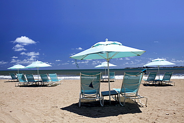 Beach at the olf and luxury resort of Saint-Regis, Bahia Beach, Puerto Rico, West Indies, Caribbean, Central America