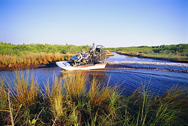 Air boat on the Everglades, Florida, USA