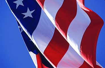 Close-up of the Stars and Stripes