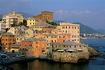 Boccadasse quarter, Genes, Genova (Genoa), Liguria, Italy, Europe