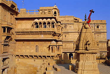 Raj Mahal palace, Jaisalmer, Rajasthan, India, Asia