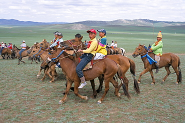 Naadam festival, Orkhon valley, Ovorkhangai, Mongolia, Central Asia, Asia