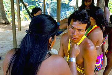 Embera Indians, Chagres National Park, Panama, Central America