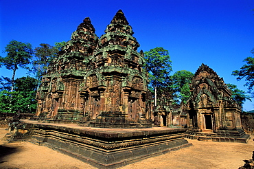 Banteay Srei temple, Angkor, Cambodia, Asia