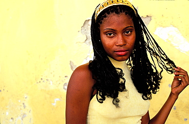 Young woman, Santiago de Cuba, Cuba, Central America