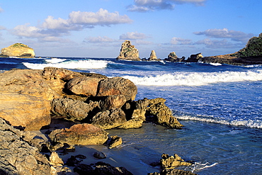 Pointe des Chateaux beach, Grande Terre, Guadeloupe, Caribbean, Central America