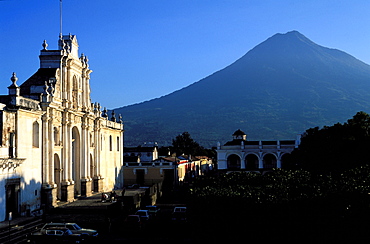 Cathedral, Mayor square, Antigua, Guatemala, Central America