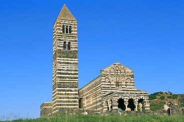 Santa Trinita di Saccargia church, Sassari, island of Sardinia, Italy, Mediterranean, Europe