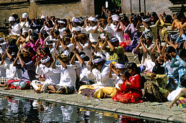 Tirta Empul temple, Ubud region, island of Bali, Indonesia, Southeast Asia, Asia