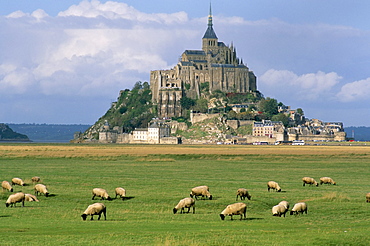 Mont Saint Michel, UNESCO World Heritage Site, Manche, Normandy, France, Europe