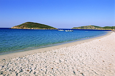 Chia beach, Costa del Sud, island of Sardinia, Italy, Mediterranean, Europe