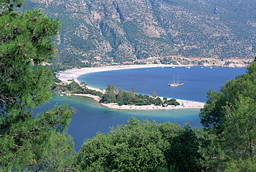 Bay of Oludeniz (Olu Deniz), Fethiye, Lycia, Anatolia, Turkey, Asia Minor, Asia