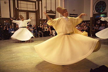 Whirling dervishes, Istanbul, Marmara province, Turkey, Europe