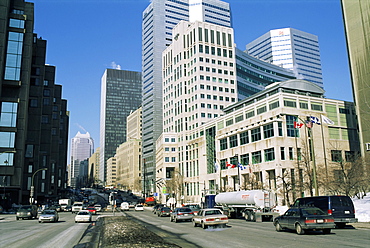 Street scene, city of Montreal, Quebec, Canada, North America