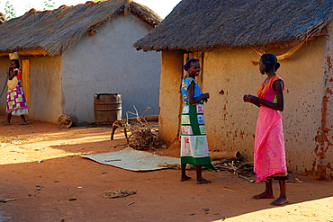 Bara ethnic group village, Madagascar, Africa