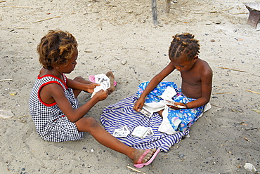 Fishing village of Vezo ethnic group, around Tulear, Ifaty, Madagascar, Africa