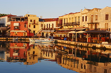 Venetian port of Rethymnon, Crete, Greek Islands, Greece, Europe