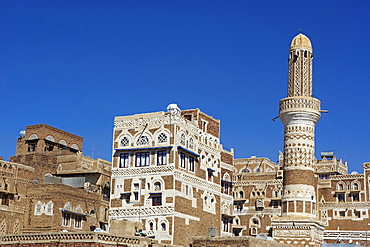 Old City of Sanaa, UNESCO World Heritage Site, Yemen, Middle East 