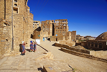 Ancient town of Hababa, Central Mountains, Yemen, Middle East