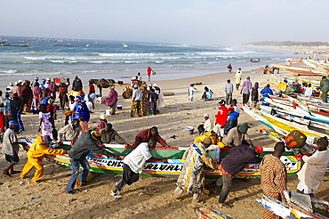 Kayar fishing harbour, the biggest fishing harbour in Senegal, Senegal, West Africa, Africa 