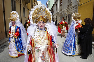 La Veronica, Procession of the Mysteries (Processione dei Misteri viventi), Holy Thursday, Marsala, Sicily, Italy, Europe