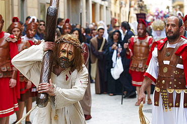 Procession of the Mysteries (Processione dei Misteri viventi), Holy Thursday, Marsala, Sicily, Italy, Europe