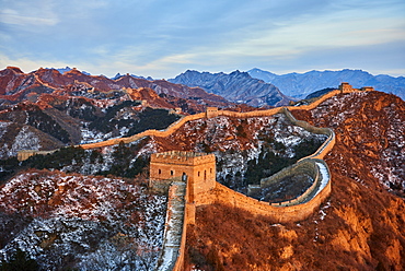 Sunlit Jinshanling and Simatai sections of the Great Wall of China, Unesco World Heritage Site, China, East Asia