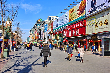 Busy Wangfujing Daje street, Beijing, China