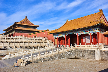 Zhendu gate and the Gate of Supreme Harmony, Forbidden City, Beijing, China, East Asia