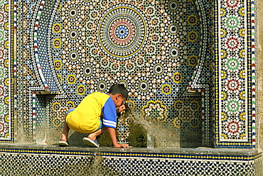 Fountains, Meknes, Morocco, North Africa, Africa