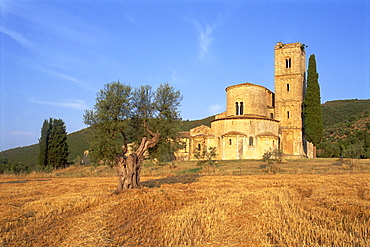 San Antimo abbey, Siena Province, Tuscany, Italy, Europe