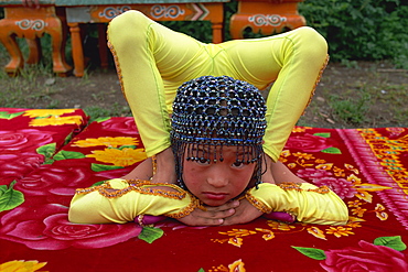 Contortionist school, Qulan Bator, Tov, Mongolia, Central Asia, Asia