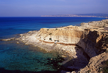 Northern coast of the island near Cala Encaste, Formentera, Balearic Islands, Spain, Mediterranean, Europe