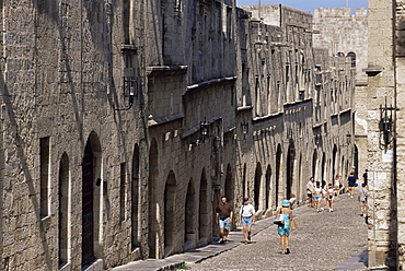 Ippoton, Street of Knights, Rhodes City, Rhodes, Dodecanese, Greek Islands, Greece, Europe