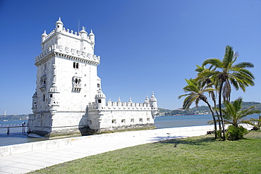 Belem Tower (Torre de Belem), UNESCO World Heritage Site, Belem, Lisbon, Portugal, Europe