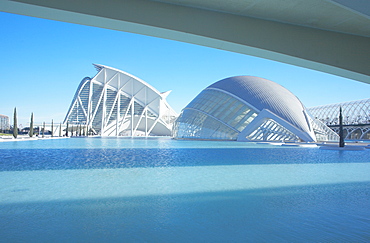 Hemisferic and Principe Felipe Science Museum, City of Arts and Sciences, Valencia, Spain, Europe