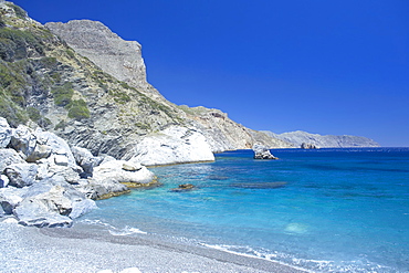 Agia Anna Beach, Amorgos Island, Cyclades Islands, Greek Islands, Greece, Europe 