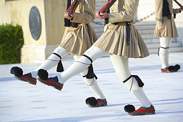 Evzone soldier, Changing of the Guard, Syntagma Square, Athens, Greece, Europe