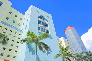 Art deco buildings, South Beach, Miami, Florida, United States of America, North America