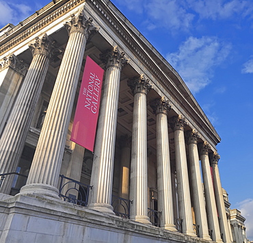 National Gallery, Trafalgar Square, London, England, United Kingdom, Europe