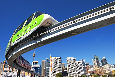 Monorail in Darling Harbour, Sydney, New South Wales, Australia, Pacific