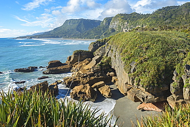 Coastline, Punakaiki, Paparoa National Park, West Coast, South Island, New Zealand, Pacific