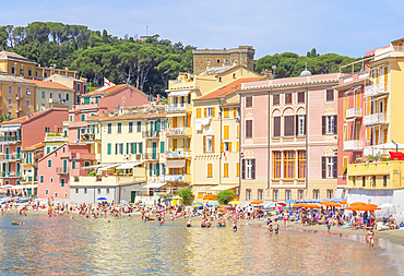 Bay of Silence beach, Sestri Levante, Liguria, Italy, Europe