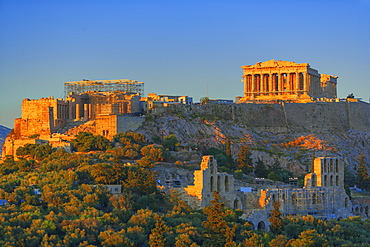 Acropolis of Athens, UNESCO World Heritage Site, Athens, Greece, Europe