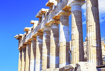 Parthenon temple on the Acropolis of Athens, UNESCO World Heritage Site, Athens, Greece, Europe